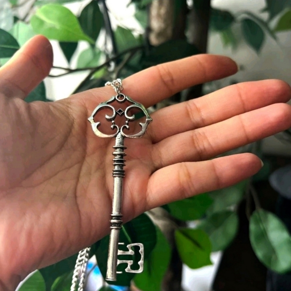 Gothic Mysterious "Antique" Skeleton Key Necklace